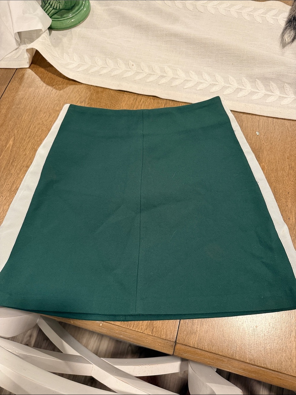 Green Side-Stripe Mini Skirt Maeve xxs